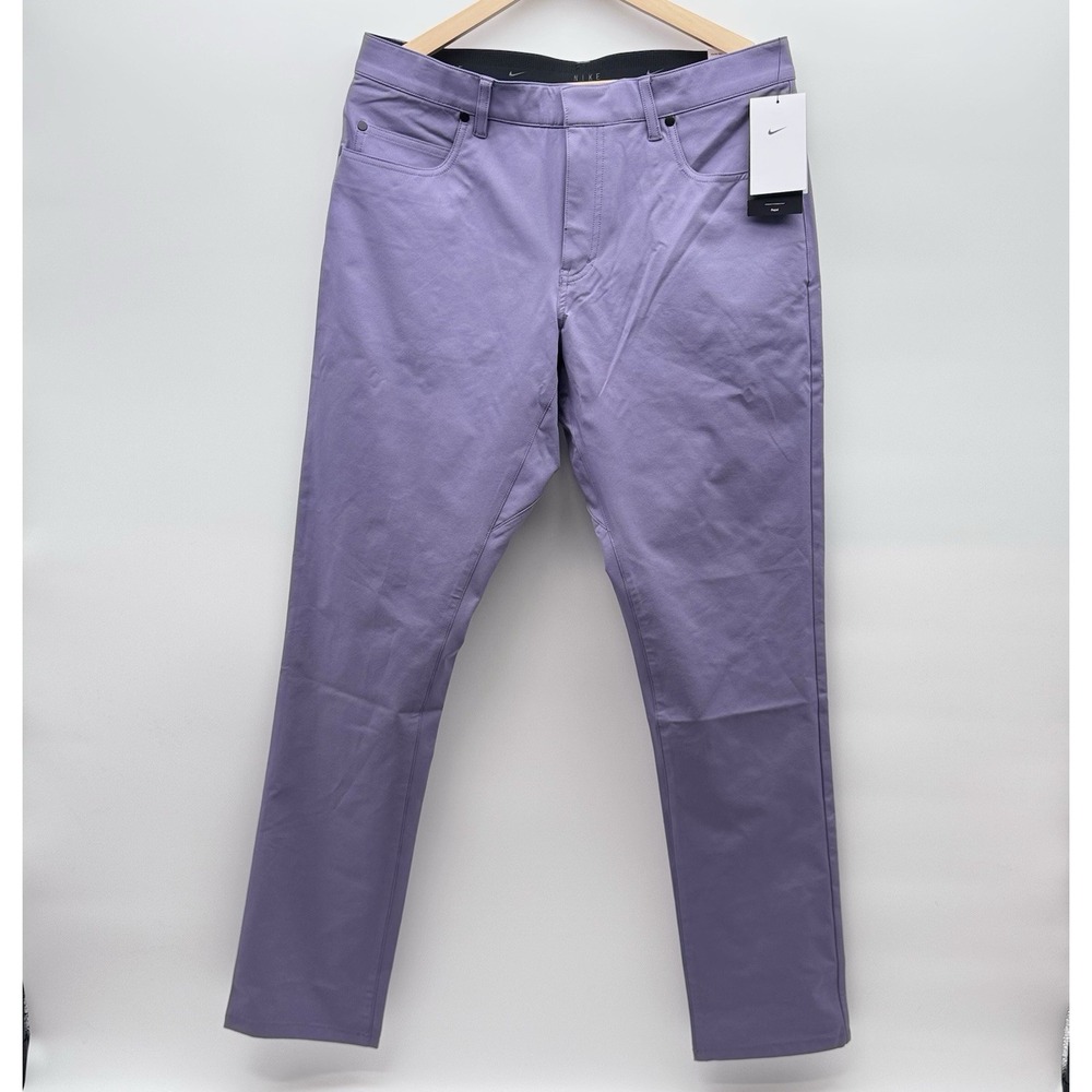Nike Tour Repel Slim Fit Mens 33x34 Golf 5-Pocket Pants Lavender Water Repellent